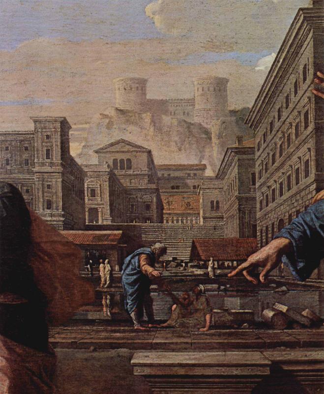Nicolas Poussin Der Tod der Saffira oil painting image